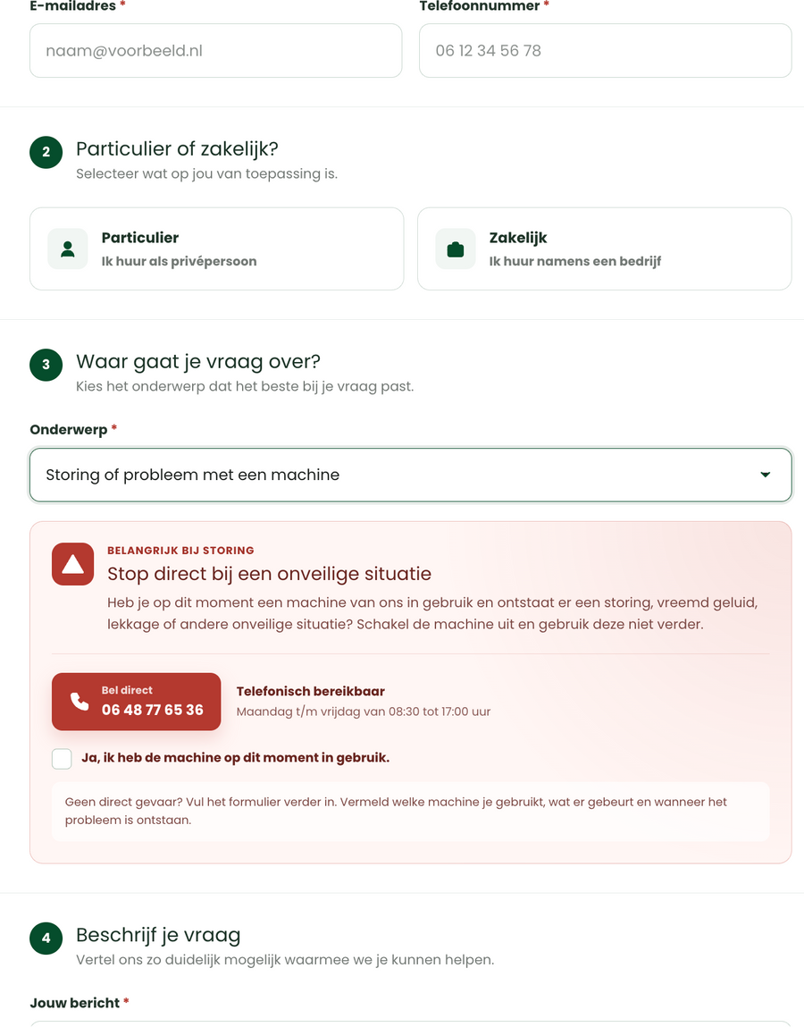 Voorbeeld van een custom Shopify-component