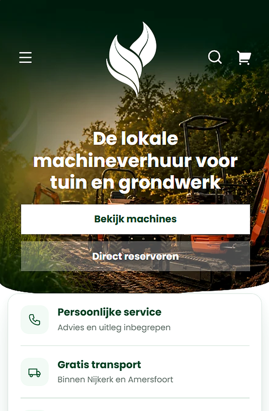 Voorbeeld van een custom Shopify-component